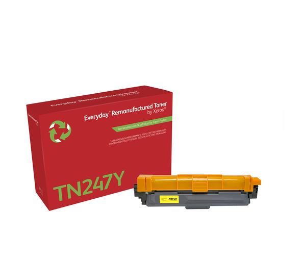 Everyday(TM) Yellow Remanufactured Toner by Xerox compatible with Brother TN247Y, High Yield