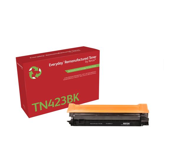 Everyday™ Sort resirkulert toner fra Xerox, kompatibel med Brother TN423BK, Høy avkastning