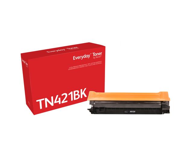 Everyday™ Sort toner fra Xerox, kompatibel med Brother TN-421BK, Standard avkastning