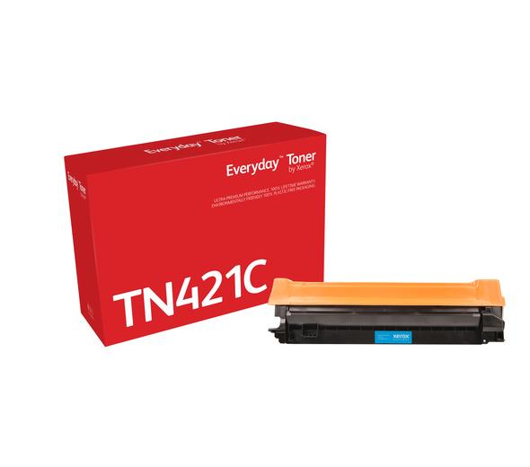Everyday(TM) Cyan Toner by Xerox compatible with Brother TN-421C, Standard Yield