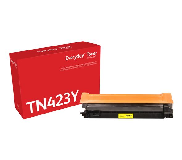 Toner Everyday(TM) Jaune de Xerox compatible avec TN-423Y, Grande capacité