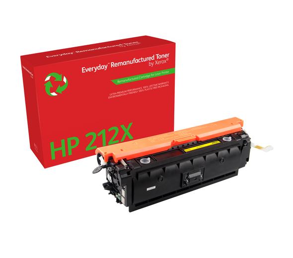 Everyday™ Keltainen väriaine Xeroxilta, yhteensopiva HP 212X (W2122X), Suuri kapasiteetti