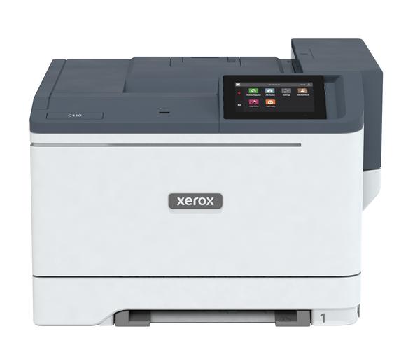 Xerox C410 A4 40 sid/min dubbelsidig skrivare PS3 PCL5e/6 2 magasin Totalt 251 ark