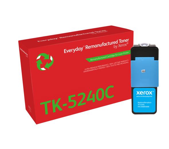 Everyday™ Cyan Remanufactured Toner by Xerox compatible with Kyocera TK-5240C, Standard Yield