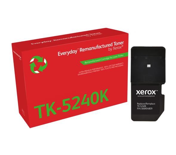Everyday™ Black Remanufactured Toner by Xerox compatible with Kyocera TK-5240K, Standard Yield