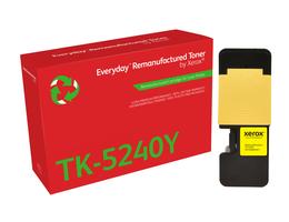 Everyday™ Keltainen uudelleenvalmistettu väriaine Xeroxilta, yhteensopiva Kyocera TK-5240Y, Vakiokapasiteetti - xerox
