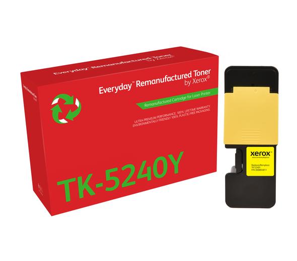 Everyday™ Gul återtillverkad toner från Xerox kompatibel med Kyocera TK-5240Y, Standard antal sidor