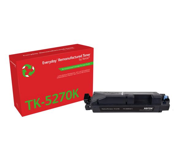 Everyday(TM) Black Remanufactured Toner by Xerox compatible with Kyocera TK-5270K, Standard Yield