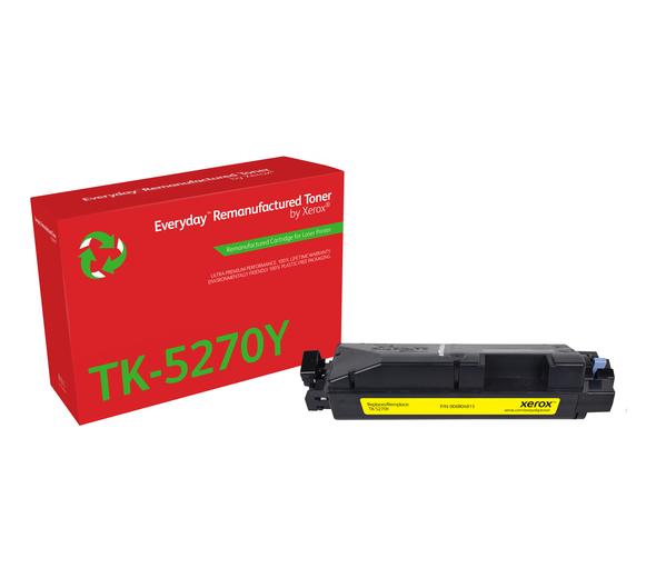 Everyday™ Yellow Remanufactured Toner by Xerox compatible with Kyocera TK-5270Y, Standard Yield