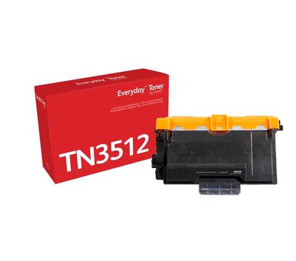 Everyday™Schwarz Tonermodul von Xerox kompatibel mit Brother TN3512, Extra hohe Ergiebigkeit