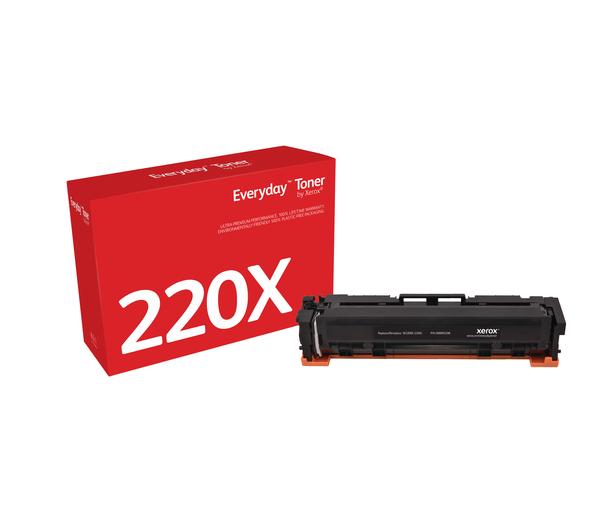 Everyday™ Sort toner fra Xerox, kompatibel med HP 220X (W2200X), Høy avkastning